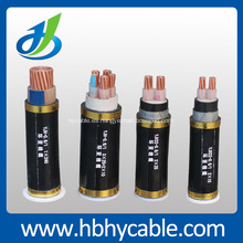 Cable de alimentación eléctrico forrado PVC XLPE aislado de media tensión